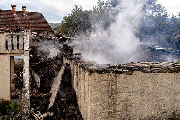 Professional Fire Damage Removal technician working in Clarksville, MD